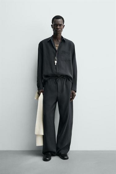 Zara Потрепанные брюки свободного кроя