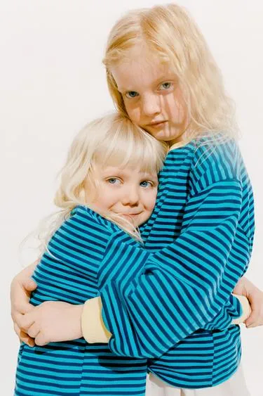 ZARA TIMELESS - футболка в полоску с контрастной отделкой