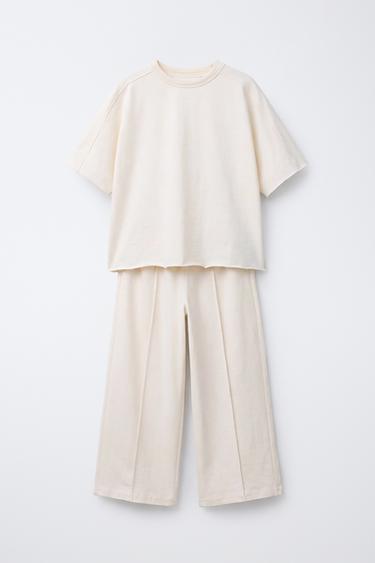 Комплект из футболки и брюк с декоративными швами HEAVY WEIGHT