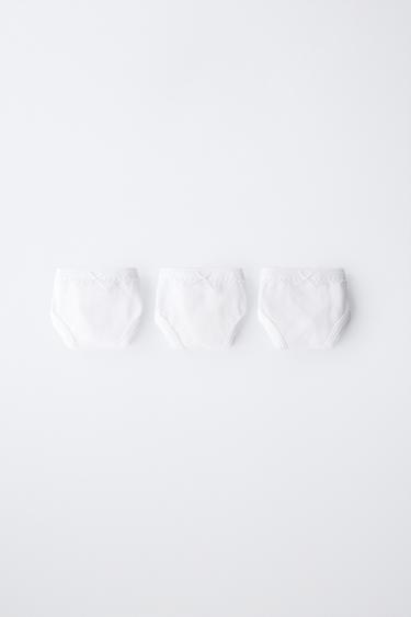 Zara 6–14 лет/ набор из трех однотонных трусов купить с доставкой.