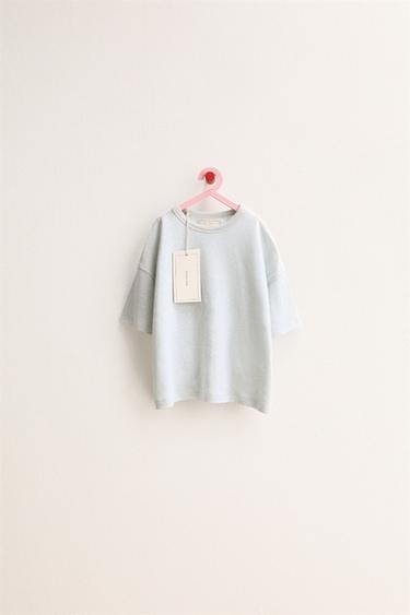 Zara ZARA TIMELESS - однотонная футболка из хлопка и льна