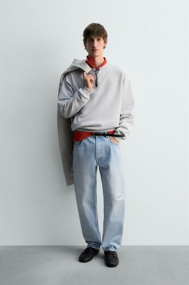 Толстовка классического кроя с круглым вырезом- Заказать в России