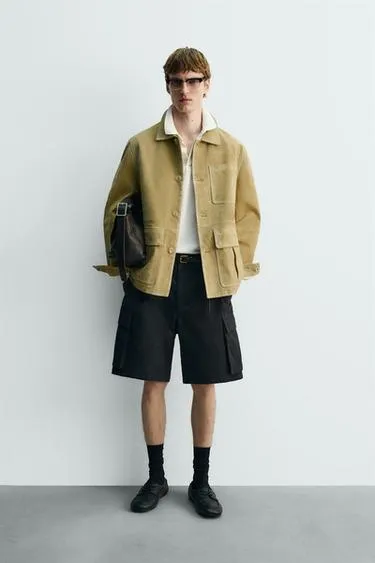 Замшевая куртка с карманами LIMITED EDITION- Заказать в России