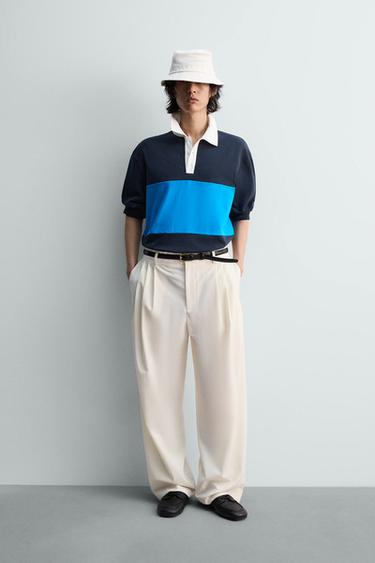 Поло REGULAR FIT с цветными блоками- Заказать в России