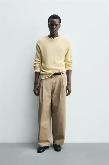 Широкие брюки с защипами- Заказать в России