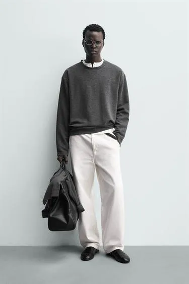 Футболка RELAXED FIT из рельефной ткани