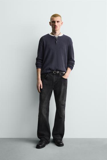 Zara Джинсы FLARE FIT с разрезами купить с доставкой.