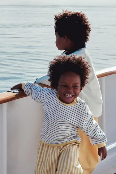 ZARA TIMELESS — брюки BAGGY из твила в полоску- Заказать в России