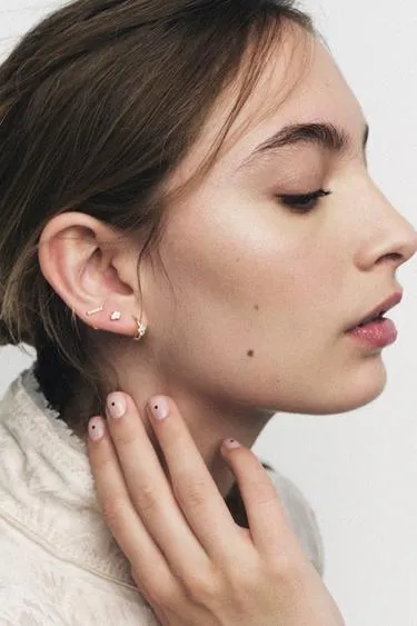 Набор из 3 минималистичных серег со стразами- Заказать в России