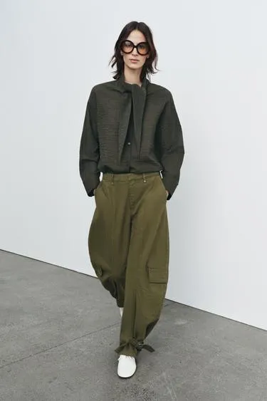 Рубашка в клетку с платком — ZW COLLECTION