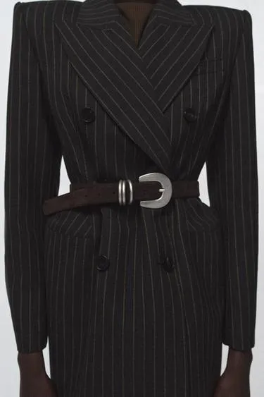 Ремень из 100% замши с тройной шлевкой- Заказать в России