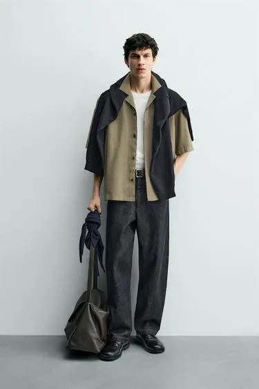 Рубашка в клетку с плавными линиями- Заказать в России