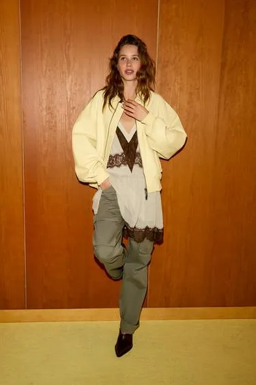 Куртка-бомбер из 100% кожи