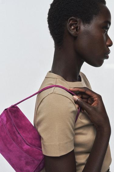 Zara Мини-сумка из кожи