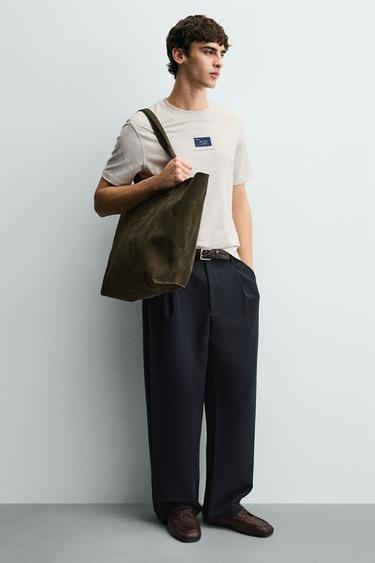 Zara Кожаная сумка-шопер купить с доставкой.