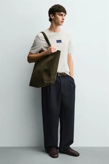 Кожаная сумка-шопер- Заказать в России