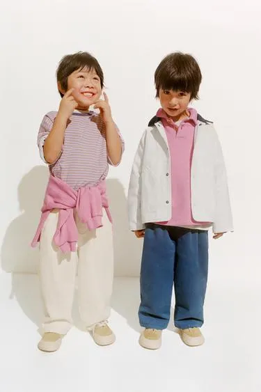 ZARA TIMELESS - брюки BAGGY из саржи с отделочной строчкой- Заказать в России