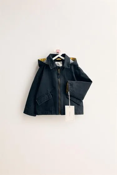 ZARA TIMELESS — куртка с вощеным покрытием и съемным капюшоном