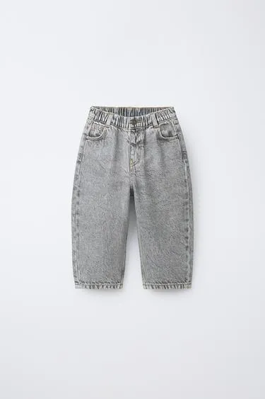 Джинсы багги прямого кроя в кислотном оттенке- Заказать в России