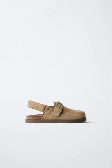 Замшевые сабо