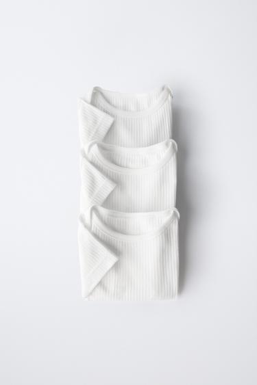 Zara Набор из трех боди с короткими рукавами