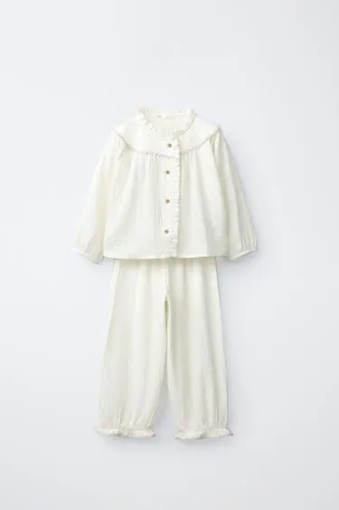 2-6 лет/ пижама с контрастным кантом в виде волны- Заказать в России