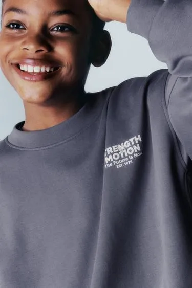 Комплект из толстовки и брюк-джоггеров с надписью