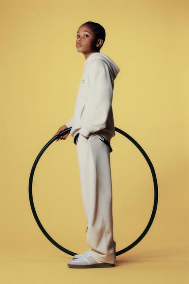 Zara Комплект из толстовки и джоггеров из ткани интерлок