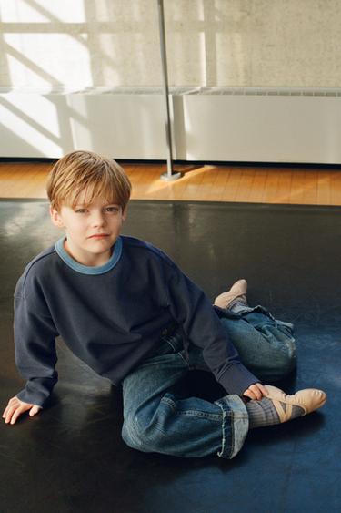 Zara Джинсы LOOSE FIT с отворотами купить с доставкой.