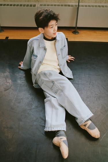 Zara Джинсовая куртка-рубашка с карманами