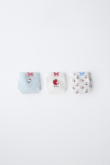 Zara 1,5-6 лет/набор из трех трусов с принтом HELLO KITTY © SANRIO
