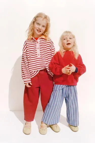 ZARA TIMELESS - брюки-парео в полоску- Заказать в России