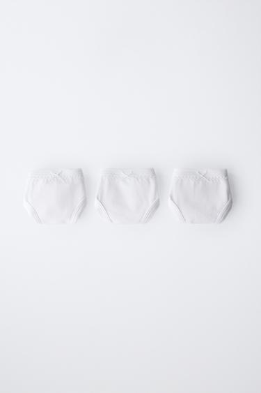 Zara 1,5-6 лет/набор из трех однотонных трусов