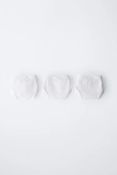 1,5-6 лет/набор из трех однотонных трусов- Заказать в России