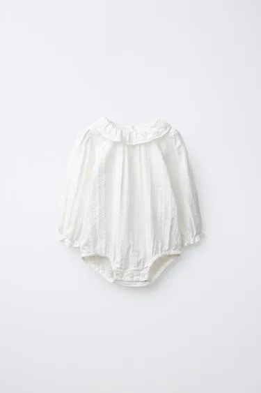 Боди с ажурной вышивкой- Заказать в России