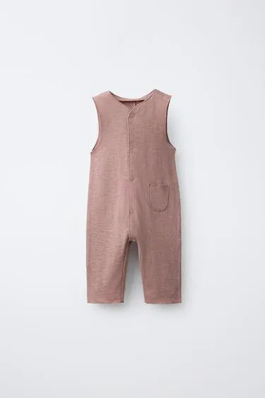 Длинный однотонный комбинезон- Заказать в России