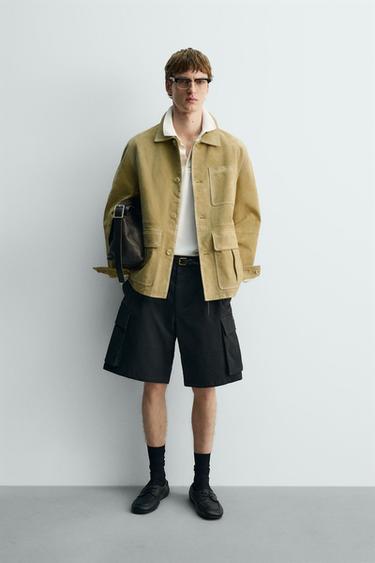 Zara Бермуды карго RELAXED FIT LIMITED EDITION купить с доставкой.