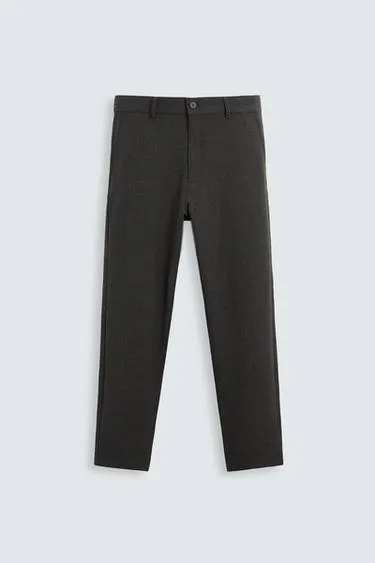 Брюки чинос из комфортной рельефной ткани