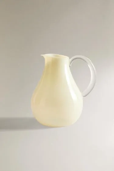 Прозрачный кувшин из цветного боросиликатного стекла