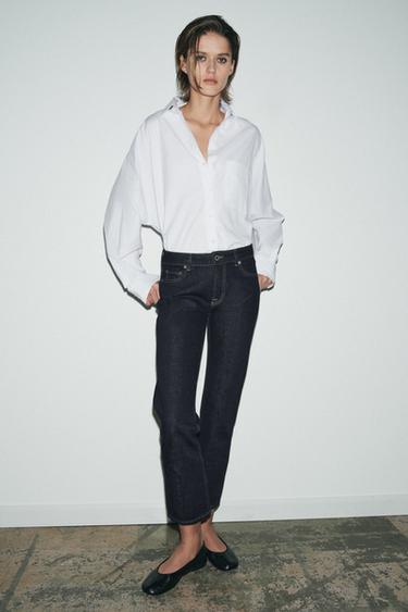 Zara Джинсы ZW COLLECTION CIGARRETE со средней посадкой купить с доставкой.