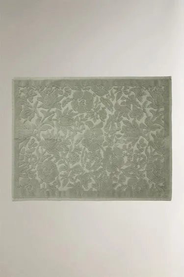 Хлопковый вязаный велюровый банный коврик- Заказать в России