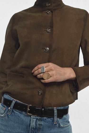 Zara Кожаный ремень 100% с квадратной пряжкой