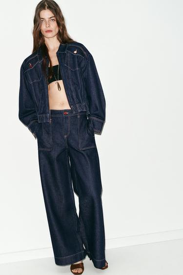 Zara Джинсы Z1975 WIDE LEG со средней посадкой