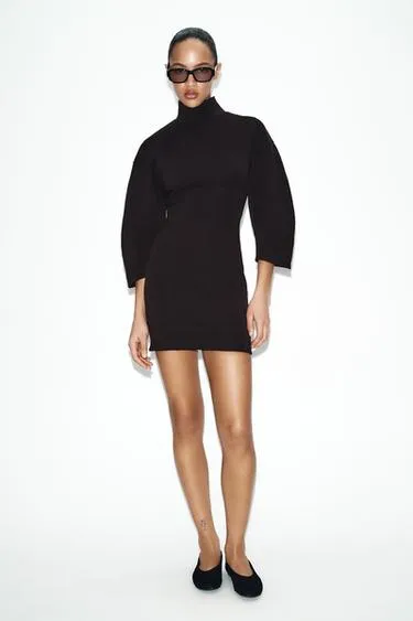 Короткое платье из интерлока- Заказать в России