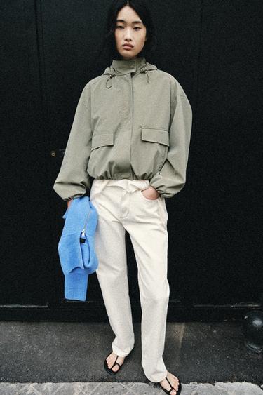 Прорезиненная куртка с капюшоном- Заказать в России