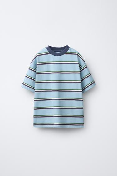 Zara Футболка с принтом в полоску купить с доставкой.