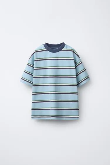 Футболка с принтом в полоску- Заказать в России