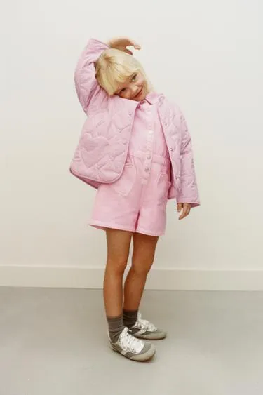 Комбинезон из твила с карманами-сердечками