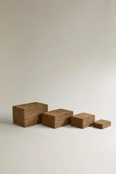 Корзина из морской травы с крышкой- Заказать в России