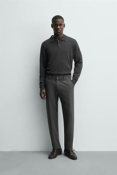 Zara Брюки чинос из комфортной рельефной ткани купить с доставкой.
